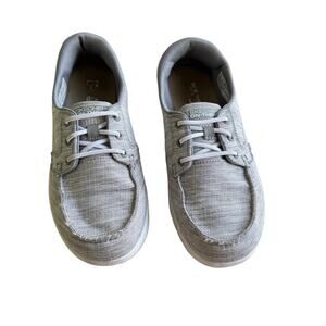 Skechers Go Walk Lite Isla Boat Shoe Women’s Size 6 Gray Jersey Knit